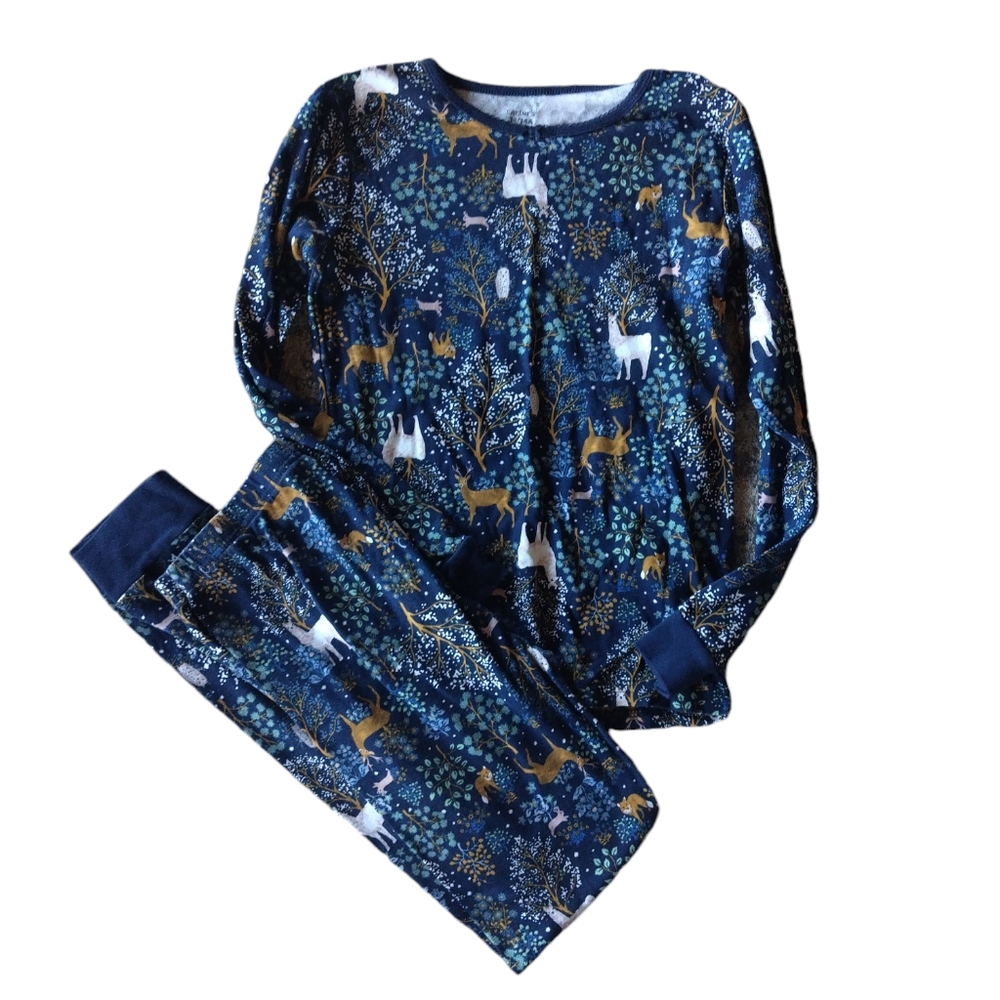 Girls 14 woodland pajama set